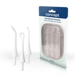 CONCEPT ZK0003 Náhradní hlavice k dentální sprše PERFECT SMILE ZK402x, ZK4030, white, set 3 ks