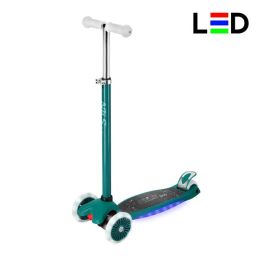 NILS Fun Dětská tříkolová koloběžka  HLB1310 s LED zelená