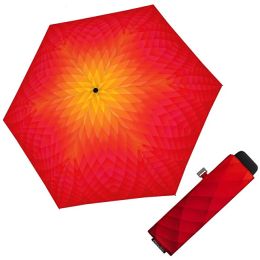 Doppler Dámský skládací deštník Carbonsteel Mini Slim Fusion red/yellow