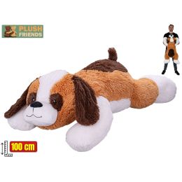 Plush Friends bernardýn plyšový 100cm ležící 0m+