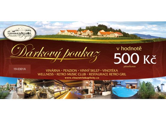 Vinařství U Kapličky - poukaz v hodnotě 500 Kč