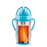  D.termoska s brčk.BAMBINI 300ml,nerez, modrá  