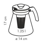  Konvice TEO 1.25 l, s vyluhovacími sítky  